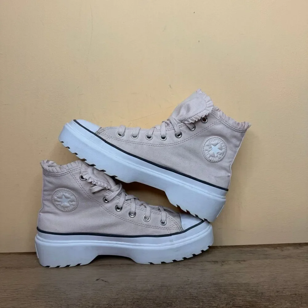 Converse Chuck Taylor All Star High Top Platform Sneakers Pink big kids 6